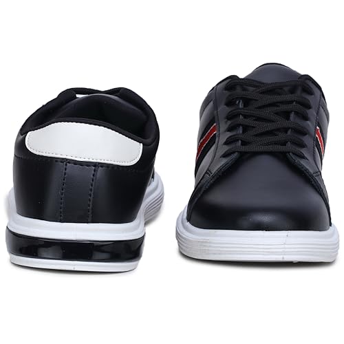 Image of ATHCO mens Milan Sneaker|Memory Foam Comfort|Laceup|Casual Shoes for Men|Soft Trendy Shoes For men|Fashion Sneaker|Genz|Millennials|Alpha|Footwear|Lightweight|EasyCare|Comfortable|Dailyuse|Extrasoft|SlipResistant|Durable|EasyCare|Shoes For Men's & Boy's
