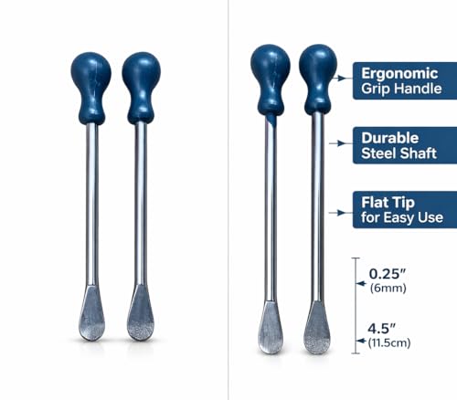 Image of Heavy Duty Bicycle and Motorcycle Tyre Lever Set | Easy Grip Puncture Repair Tool (2 Pack)