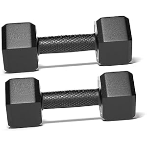 Encanto PVC Hex Dumbbells For Men & Women Strength Training 1kg-5kg Hex Dumbbell (1)