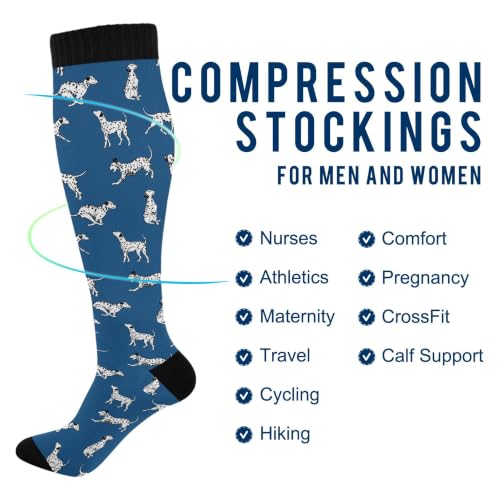 Image of Fisyme Socks for Women Men Warm Comfort Athletic Crew Running Hiking Cycling Compression Socks