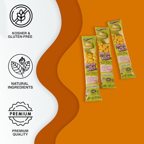 Dulces Mega Bitz Fruit Nuggets Manzana Verde 12 Unidades miniatura 2