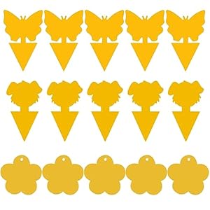 ACYDSR 15 Stück Fliegenfalle, Selbstklebende Fliegenfalle, Plant Flycatcher Fliegenfalle, Insektenfalle, Fliegenfalle, gegen Schädlinge, für Gartenpflanzen, Obst (3 Stile)