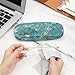 FINTIE Hard Shell Eyeglasses Case, Portable Protective Glasses Cover Eyeglass Holder Box with Cleaning Cloth for Men Women (Blossom)