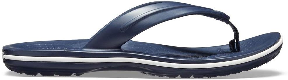 Crocs Kids' Crocband Flip Flops | Sandals for Kids, Navy, 8 Toddler