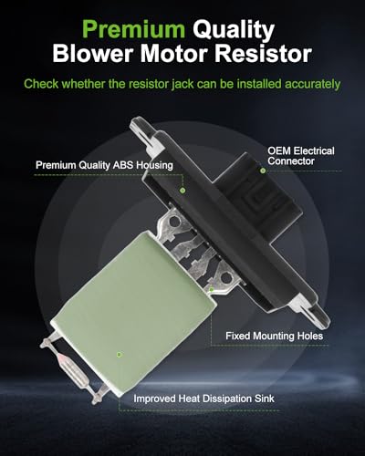 Image of Air Conditioning Heater Fan HVAC Blower Motor Resistor SCITOO Regulator Fit for 2006-2007 for Jeep Commander / 2005-2007 for Jeep Grand for Cherokee