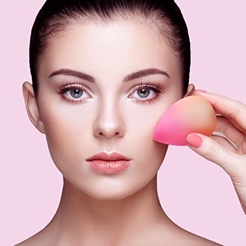 Make Up Schwamm DUAIU 3 Stück Beauty Blender Schwämmchen Set Extra Weicher Make-Up Sponge Für Flüssigkeit, Creme Und Puder, Mehrfarbige Beauty Schminkschwamm