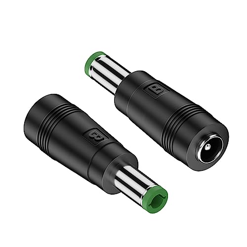 LUNAMY DC �W���b�N �v���O �R�l�N�^ �A�_�v�^�[, DC �d���A�_�v�^ �I�X - DC5.52.1 �~�����[�g�������A�_�v�^�I�X - �I�X 5521 ���X - ���X�X�g���[�g�X���[ 6530 �A�_�v�^DC 5.5x2.1mm ���X �R�l�N�^, ��