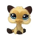 LPSCB Custom-Made Baby for Short Hair Cat #3573 Yellow Heart Face 1 Inch Kitten Collection Mini Pet Kitty Toys