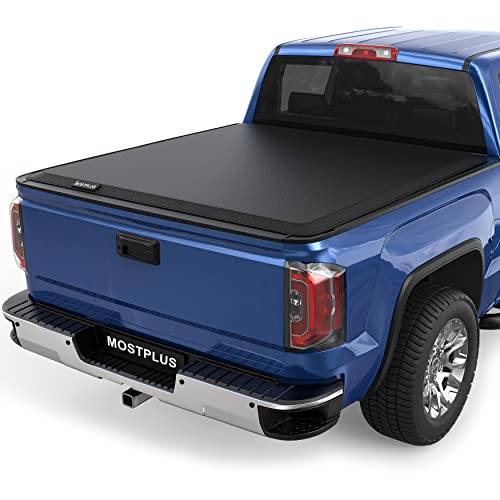 MOSTPLUS 6FT Roll-Up Soft Tonneau Cover Compatible with 2015-2022 GMC Canyon / Chevrolet Colorado Vinyl Truck Bed