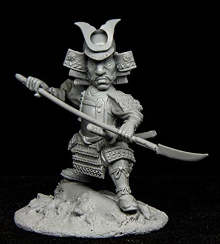 Figura Modelo Resina Samurai 1:35 Kit Sin Armar miniatura 1