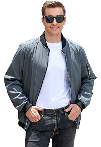 Men's Running Jacket Long Sleeve Slim Fit Lightweight Varsity Baseball Bomber Jackets Sportswear3