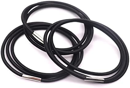 Trash Can Rubber Bands Set of 3, Black Only, Fits 13 to 30 Gallon Trash Cans, Hongmed Garbage Can Elastic Bands, Durable Trash Can Bag Holder Straps Good for Home and Office