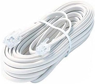 Miniatura 1 de STEREN - Cable de línea modular blanco 4C de 7 pies (7.0 ft)