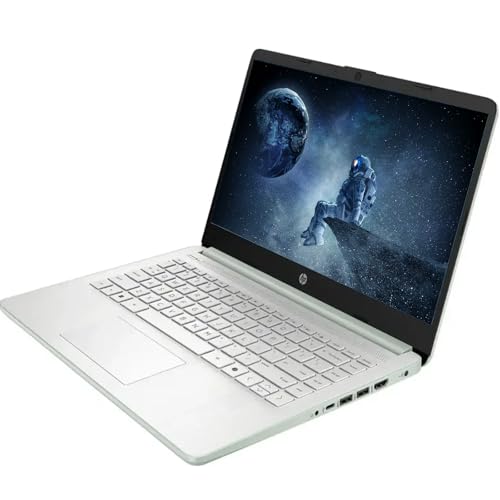 Image of HP 14 inch HD Student Business Laptop, Intel Quad-Core N150, 16GB RAM, 384GB Storage, (128GB UFS+256GB SD Card), 1 Year Office 365, Slim Design, Webcam, HDMI, Bluetooth, WiFi, Win 11 S, Willow Green