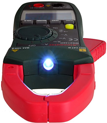 Tekpower Sinometer MS2138R Pinza Amperimétrica Digital Auto-Rango True RMS AC/DC con Medición de Frecuencia y Capacitancia, Mastech MS2138R miniatura 2