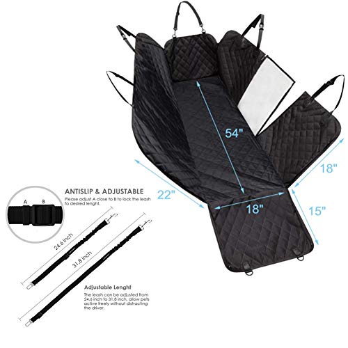Protection de siège auto pour chien avec doublure coton premium - 3