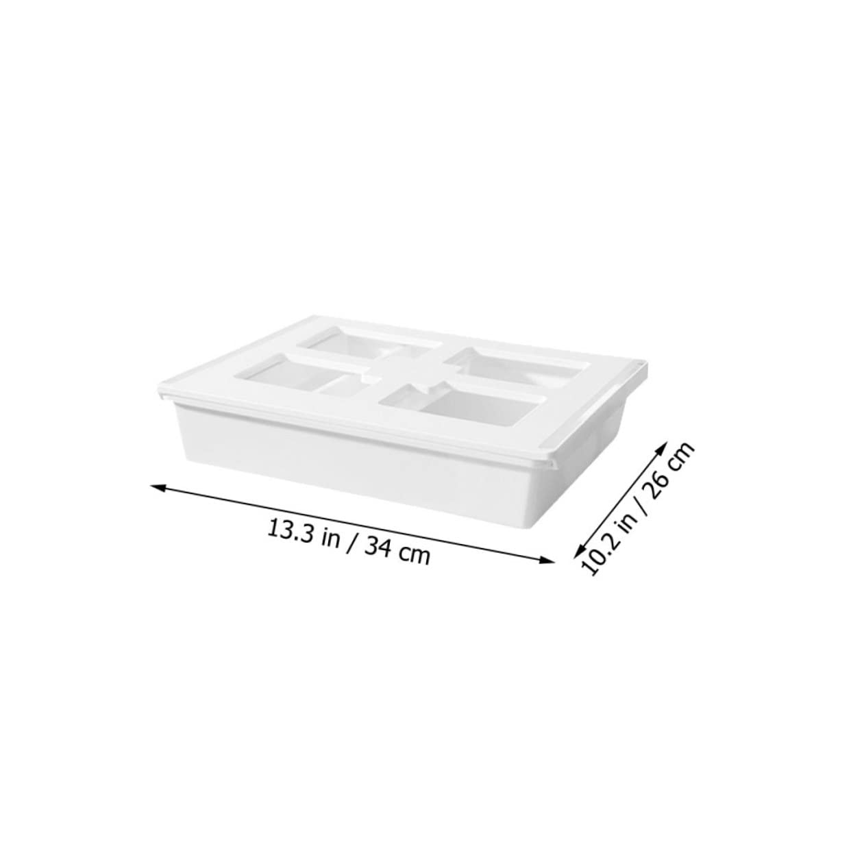 DOITOOL Organizzatore per Plastica Resistente Separatore per Tavolo da Cucina o Ufficio Comodo e Salvaspazio Attacco Sotto la Mensola per Oggetti Vari