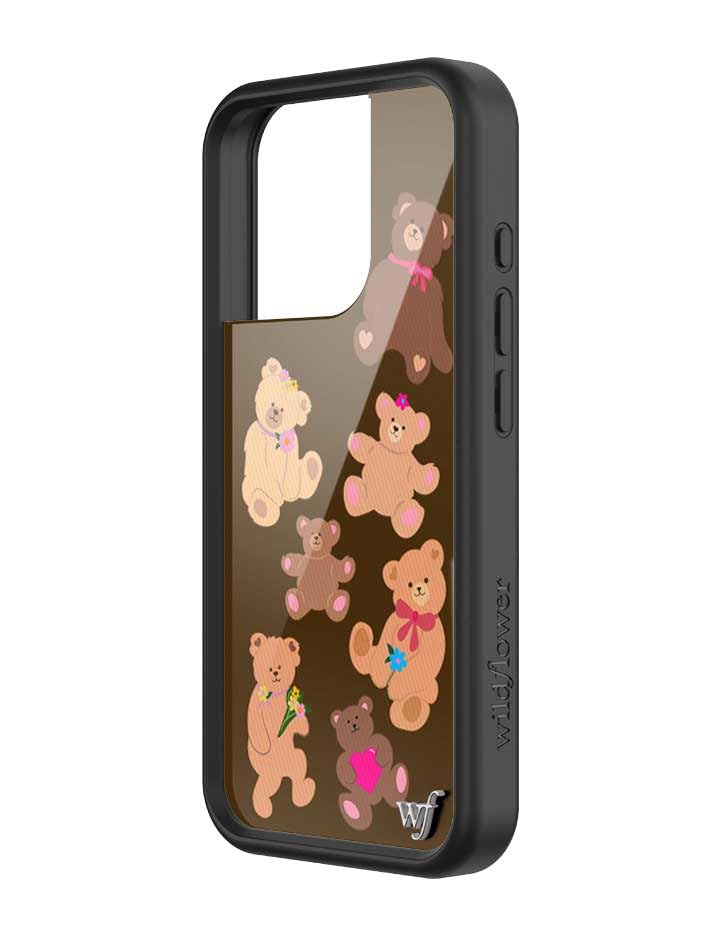 Image of Wildflower Cases - iPhone 16 Pro Compatible - Bear-y Cute | Impact-Certified 6.5 ft Drop Protection Case, Raised Protective Bumper, Cute Aesthetic Design, Women-Owned Small Business