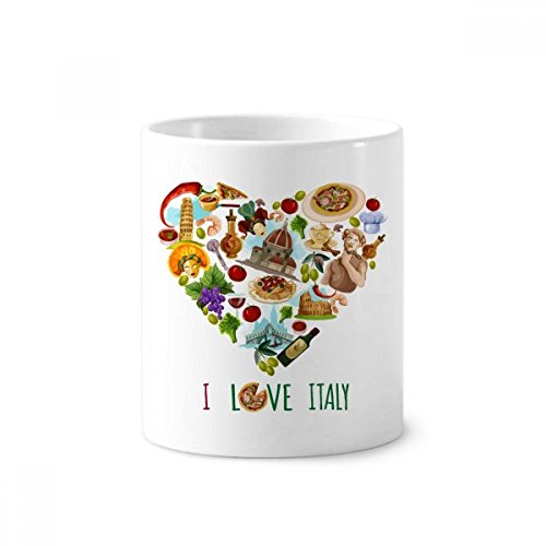 Cadeau original Italie tasse Colisée et Tour de Pise en céramique blanche 350ml
