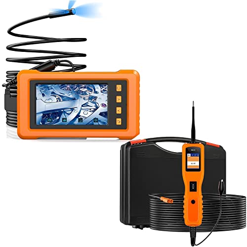 Kzyee Kz3000 Triple Lens Industrial Borescope And Km10 Power Circuit Probe Kit, Ip67 1080P 4.5'' Ips Screen Endoscope Inspection Snake Camera #TOP11