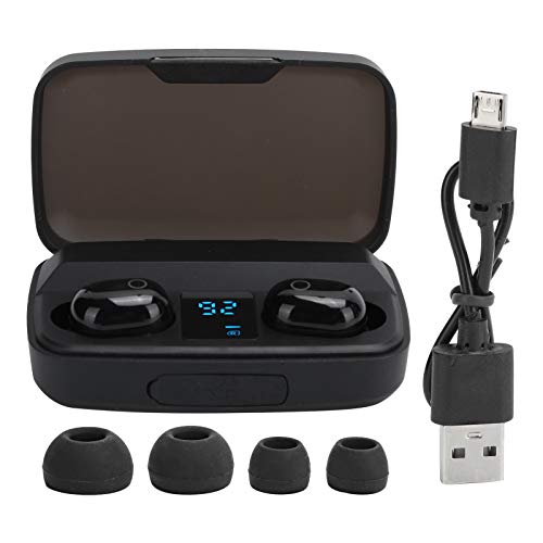 Fone de ouvido Bluetooth, fone de ouvido intra-auricular fácil de carregar e armazenar, controle de