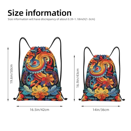 Drawstring Backpack Sports Gym Bags Draw String Bag for Women Men Mexican Drawstring Bags Sackpack2