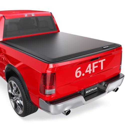MOSTPLUS Roll-Up Soft Vinyl Truck Bed Tonneau Cover Compatible with 2002-2018 Dodge…