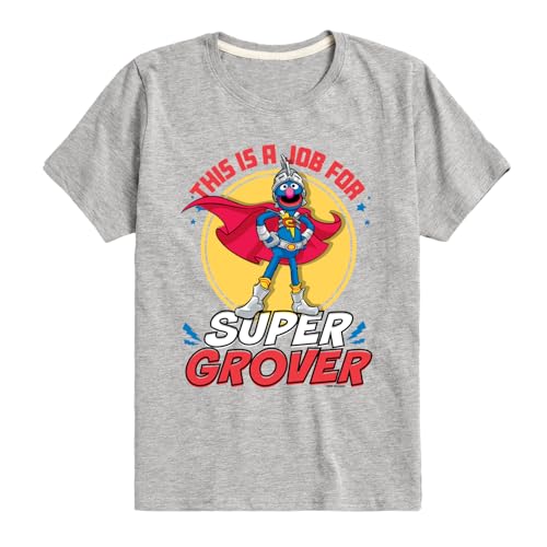 Sesame Street - A Job for Super Grover - Toddler and Youth Short Sleeve Graphic T-Shirt