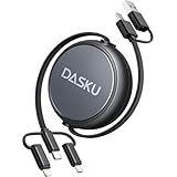 充電ケーブル 巻き取り 1M 3in2 急速充電コード 超高耐久 タイプc ケーブル ライトニング Micro USB 変換 USB-Aアダプター付きUSB-Cコネクタ iPhone16/Pro Max/Plus/15/14/13/12/11/X/XR/SE/XS/iPad Xperia/Aquos/NEC/京セラ/Fujitsu 対応