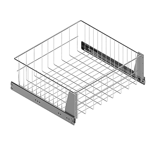 Cajón extraíble para cazuelas y sartenes - De Rejilla metálica - Gran Capacidad
