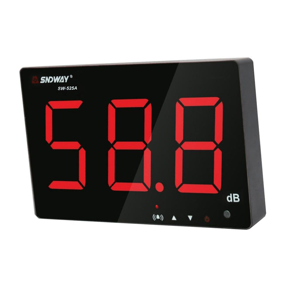 CALANDIS™ Sound Level Meter Tester 30~130db Large Screen LCD Display Wall Hanging Type Decibel Noise Measuring with Alarm-image-16