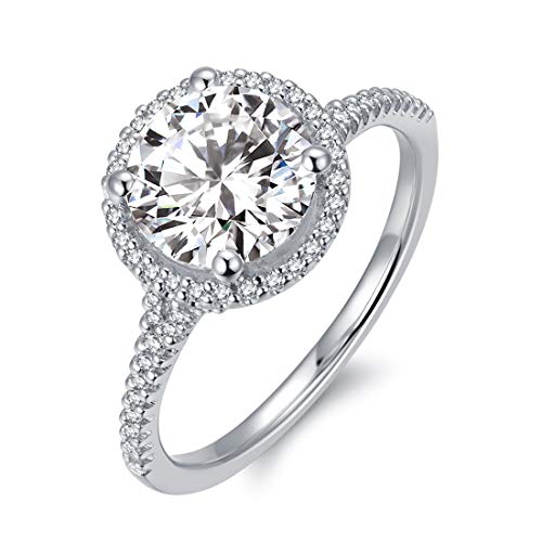 2ct True D Color VVS Moissanite Ring Moissanite Engagement Rings for Women2