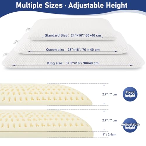Almohada Látex 72 cm Tamaño Queen Perfil Bajo miniatura 3