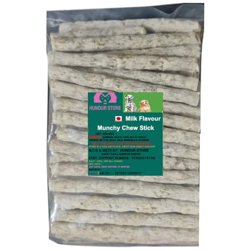 HUNDUR STORE Chew Sticks Munchy Milk Flavour Green Veg Munchies 250g Treat Dog Food Treat for Puppy Puppies Pet Cat Highly Nutritional & Digestible (250g Pack of 8) (B0D1FX3ZQQ) Amazon Price History, Amazon Price Tracker