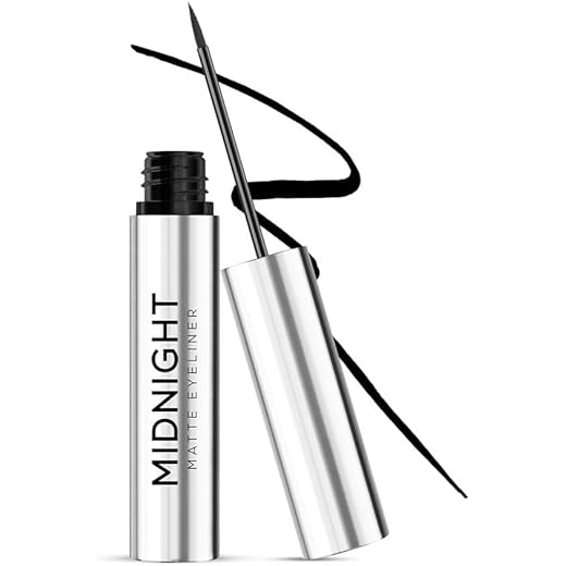 Midnight Matte Eyeliner Gel, Darkest Black, 5ml