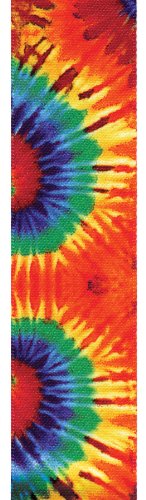 Offray Revolution Tie-Dye Print Craft Ribbon, 1-1/2-Inch Wide by 25-Yard Spool, Primary