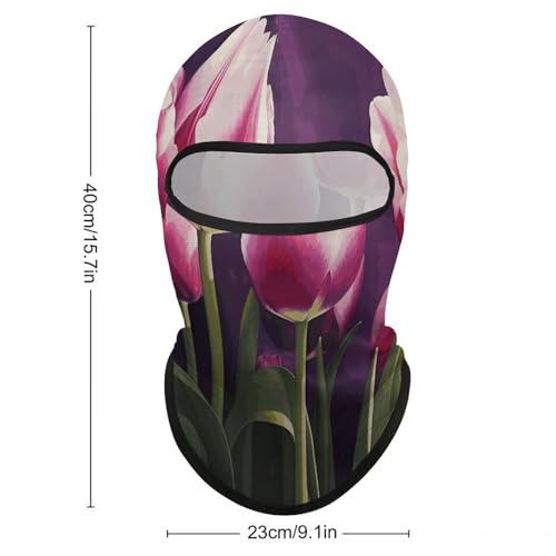 Balaclava para hombre y mujer, máscara para esquí con flores, cubreboca facial completo para ciclismo miniatura 2