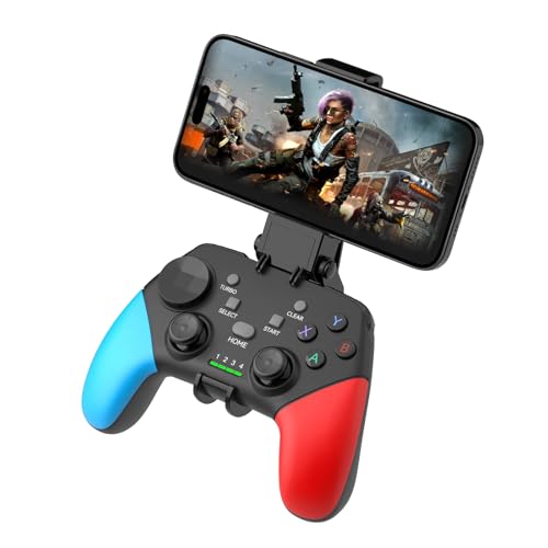 Joso Wireless Mobile Gaming Controller für iOS, Android, iPad, Tablet, PC, Telefon-Controller für iPhone 14/13/12/11, Galaxy S22/21, Android Handys, COD Mobile, Genshin Immpact, Cloud Gaming