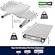 Uncaged Ergonomics WorkEZ Keyboard Tray and Mouse Pad - Black-P silber