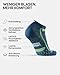 DANISH ENDURANCE Kurze Laufsocken, Sommer Sportsocken, Atmungsaktive Socken, Damen & Herren, 3 & 5 Paar, Mehrfarbig (1x Schwarz/Grau, 1x Blau/Gelb 1x Grau/Schwarz), 39-42