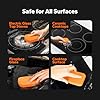 CleanCrown 3-in-1 Cooktop Cleaner Kit (8.8 Oz Cooktop Cleaner + Scrubbing Pad + Scraper), Stovetop Cleaner for Electric Top Stoves, Ceramic Cooktops & Fireplace Glass, Remove Burned on Food, Grease #3