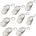Cute Rare Customizable Paintable Rare White Rubber Slipper - Croc Keychain - Bulk Pack - Mini Shoe Key Chains - DIY (24 Count)