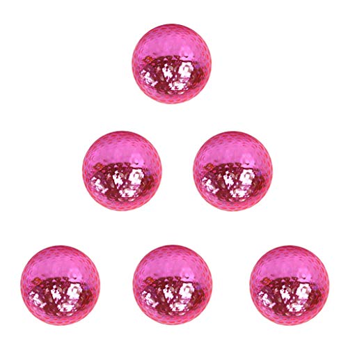 LEIPUPA 6pcs Torneio de Bola de Presente de Golfe Ou Treinamento de Treinamento com Bola Rosa Dourad