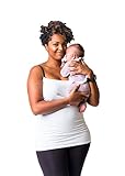 Undercover Mama Nursing Tank Top - Perfect Breastfeeding Undershirt, White Med