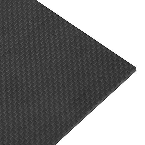Piatto in Fibra di Carbonio, Materiale Foglio di Pannello in Fibra di Carbonio Twill di Alta Durezza con Superficie Luminosa(200 * 300 * 1.5mm)