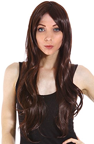 Simplicity New Women Long Costume Full Curly Wavy Hair Cosplay Wigs, Light Brown