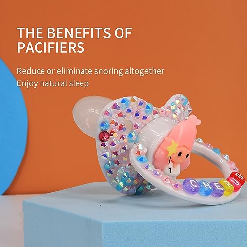 Image of Adult Sized Pacifier Crystal Rhinestone Bling Pacifiers (Style 8)