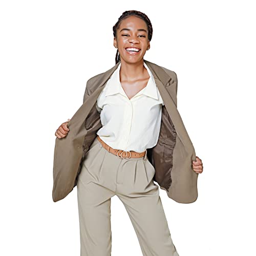 Moreless 3 Pack Women's Faux Leather Belts For Jeans Dress Pants, Fashion Waist Belts With Double O-Ring Buckle Medium #TOP1