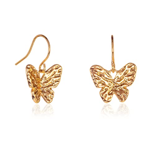 Zavana Pendientes de mariposa, bonitos pendientes colgantes con colgante de mariposa, pendientes para mujeres y niñas, bonitas joyas para mujeres y niñas, latón Cover