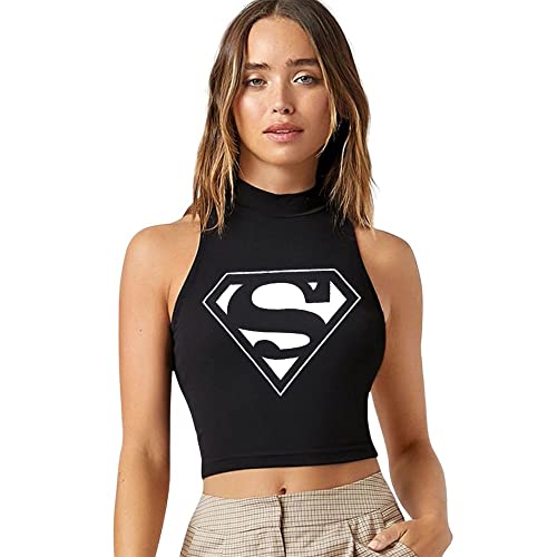 Image of Women's Solid Ribbed Crop Tank Top - Stylish Western Sleeveless Top for Girls